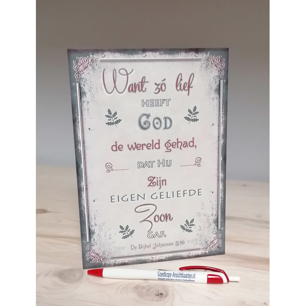 Good Seed Cards Alzo Lief heeft God (15x21cm)