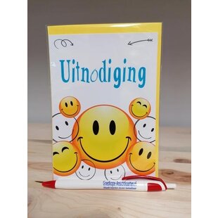 Uitnodigingskaartjes - Smiley