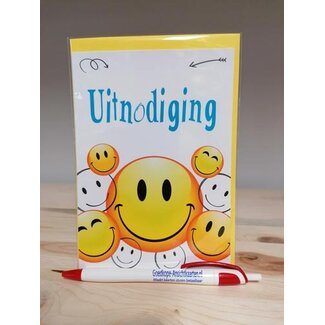 Marant Cards Uitnodigingskaartjes - Smiley
