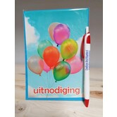 Uitnodigingskaartjes - Ballonnen