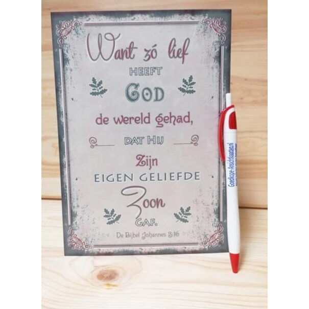 Good Seed Cards Alzo Lief heeft God (15x21cm)