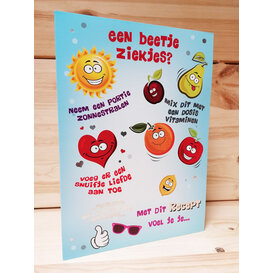 A4 Get Well Soon Greeting Card