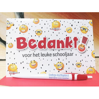 Primeurcards Bedankt Schooljaar