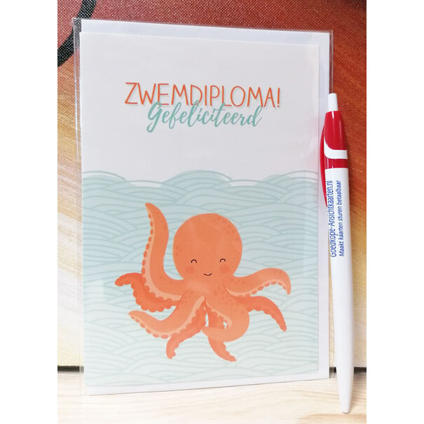 Marant Cards Zwemdiploma - Octopus