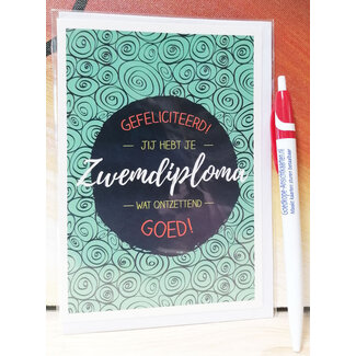 Marant Cards Zwemdiploma! Wat Goed!
