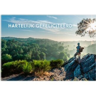 Baaij Light Cards Prentbriefkaart Hartelijk Gefeliciteerd