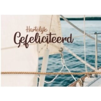 Baaij Light Cards Hartelijk Gefeliciteerd - Watersport