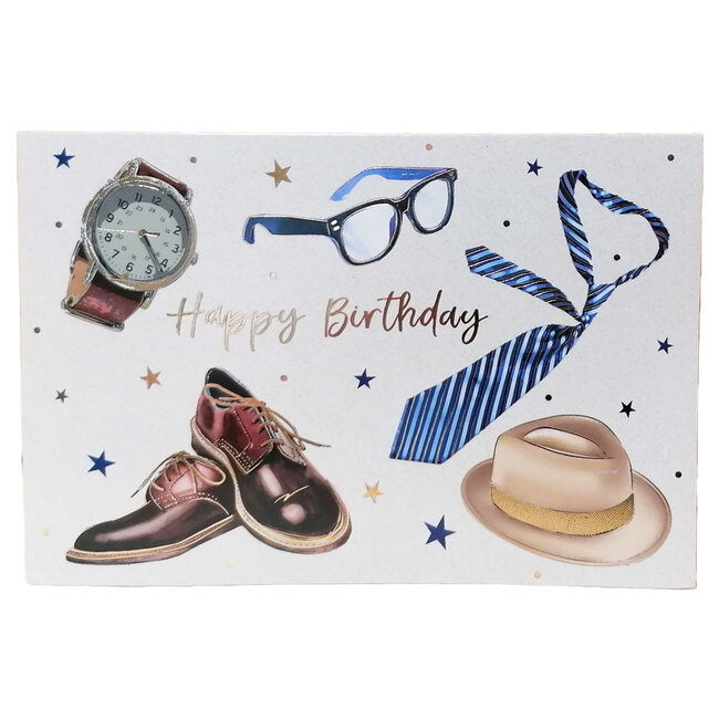 Popup kaart Happy Birthday Mannen