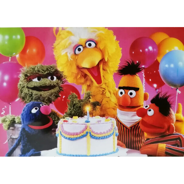 Sesamstraat Taart met kaarsje