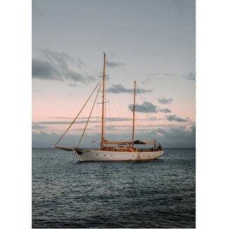 Baaij Light Cards Prentbriefkaart zeilboot