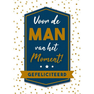 Grote verjaardagskaart voor Mannen