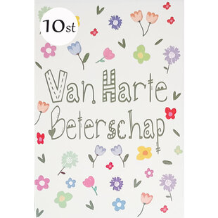 10x Van harte Beterschap