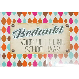 Bedankt voor het leuke schooljaar!