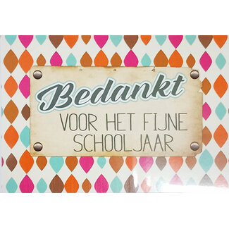 Bedankt voor het leuke schooljaar!