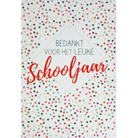 Bedankt voor het leuke schooljaar!
