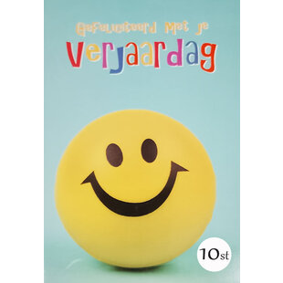 10x Gefeliciteerd Smiley