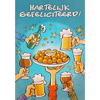 Marant Cards Hartelijk Gefeliciteerd - Bitterballen