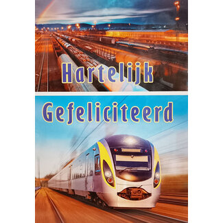 Marant Cards Hartelijk Gefeliciteerd - Trein