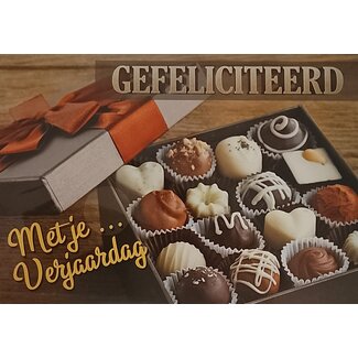 Marant Cards Gefeliciteerd - Chocolade