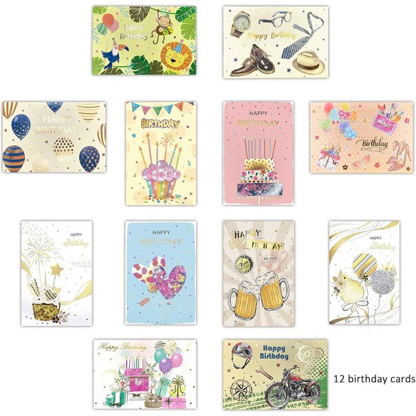 Greeting cards Assorted box 48 pcs