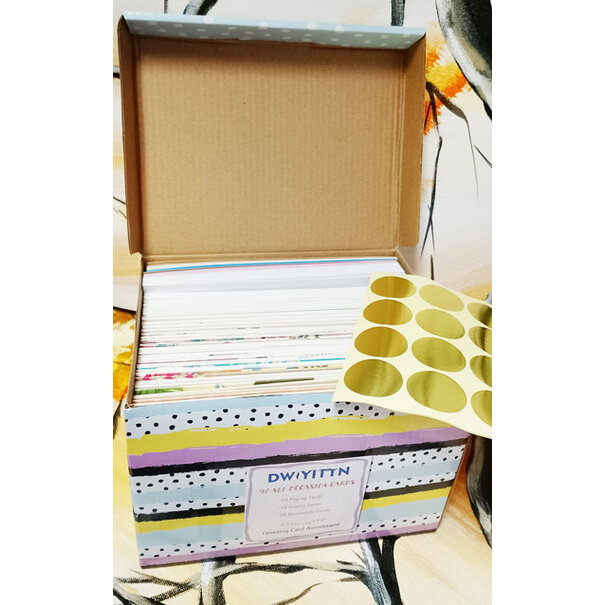 Grußkarten Sortierte Box 48 Stück