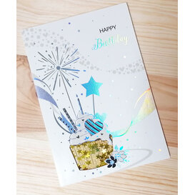 Happy Birthday (Gouden sterretjes)