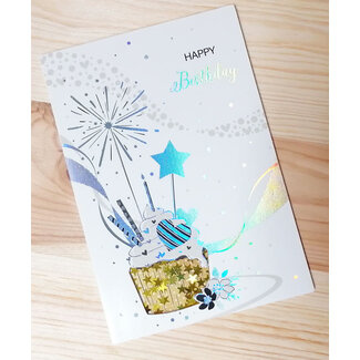 Happy Birthday (Gouden sterretjes)