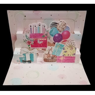 Popup kaart Happy Birthday