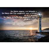 Ansichtkaart met Bijbeltekst ‘De Heere zegene u’ – Numeri 6