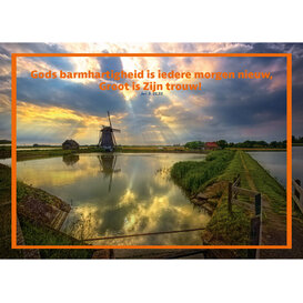 Gods barmhartigheid is iedere morgen nieuw