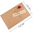 TSS-Nijkerk Kaart Kraftpapier met bloem/jute