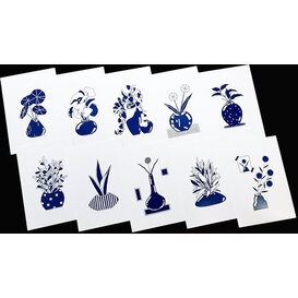 10 Flower postcards