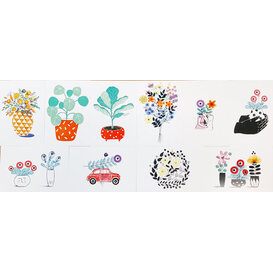 10 Bloemen postkaarten