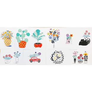 10 Bloemen postkaarten