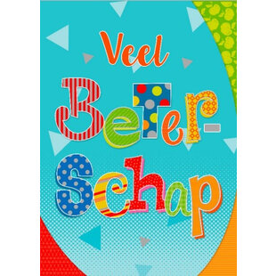 A4 Wenskaart Veel Beterschap