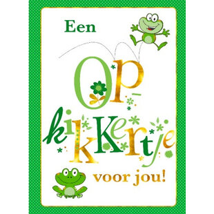 A4 Wenskaart Opkikker