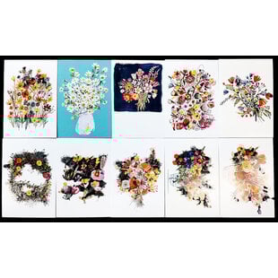 10 Bloemen postkaarten