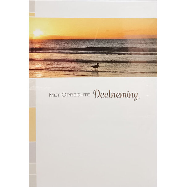 Marant Cards Sincere condolences - Sea/Sun
