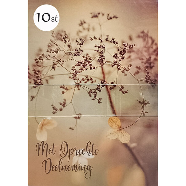 Marant Cards 10x Oprechte Deelneming - Herfst