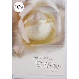 10x Oprechte Deelneming - Bloem