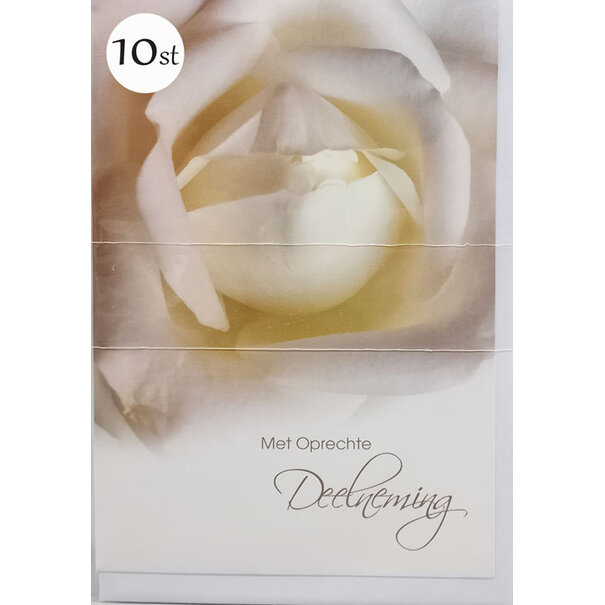 Marant Cards 10x Oprechte Deelneming - Bloem