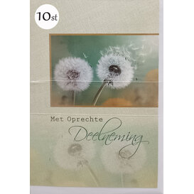 10x Oprechte Deelneming - Paardebloem