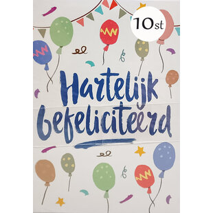 10x Gefeliciteerd