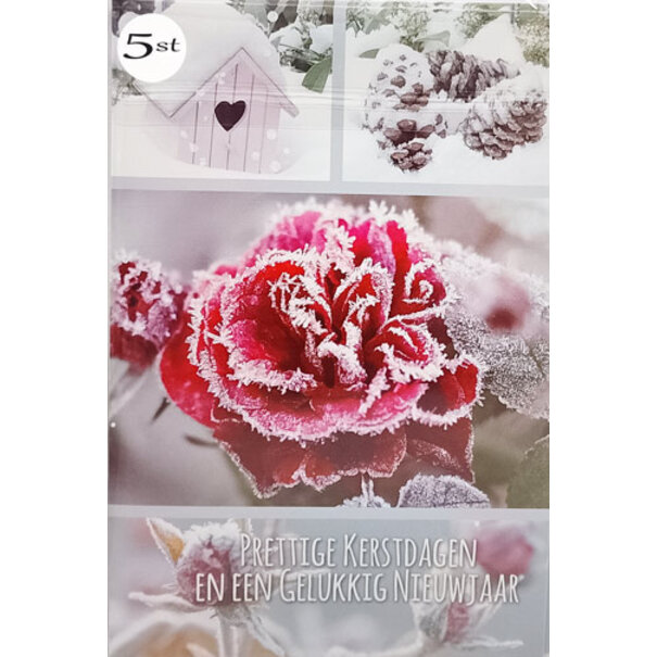 5x Kerstkaart