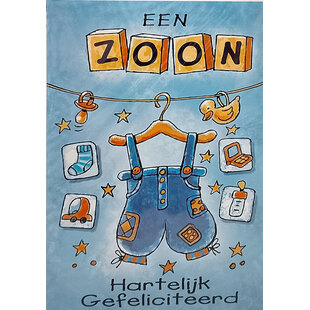 Geboortekaart Zoon