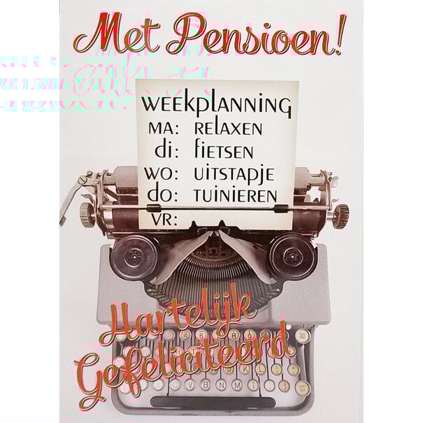 Marant Cards Met Pensioen!