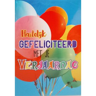 Verjaardagskaart Ballonnen
