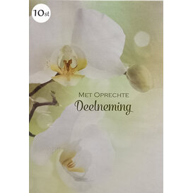 10x Oprechte Deelneming - Orchidee