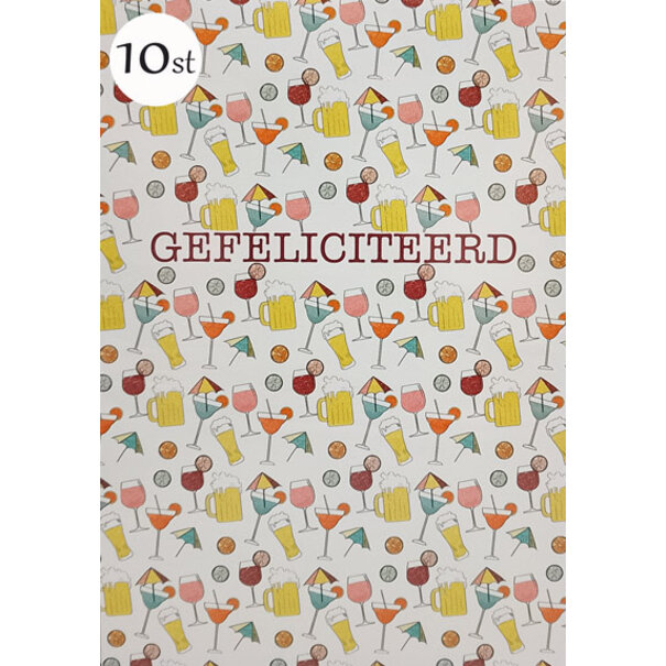 10x Gefeliciteerd