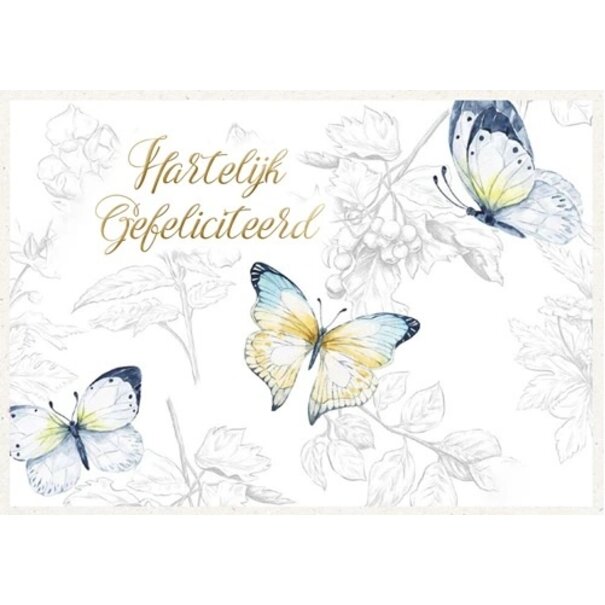 Baaij Light Cards Prentbriefkaart Hartelijk Gefeliciteerd